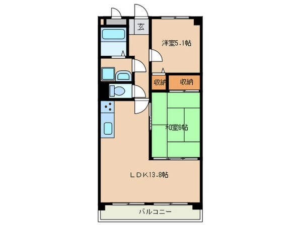 ラヴィアン八千代の物件間取画像